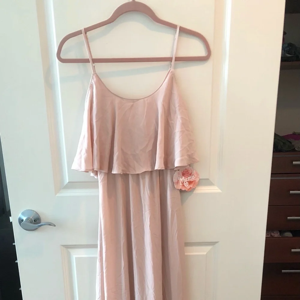 Show Me Your Mumu Caitlin Ruffle Maxi Dress NWT